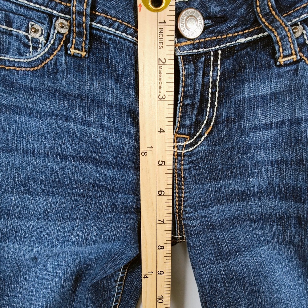 US Polo Assn Jeans Women's 5/6 Skinny Dark Wash Low Rise Flap Pocket - Picture 10 of 12